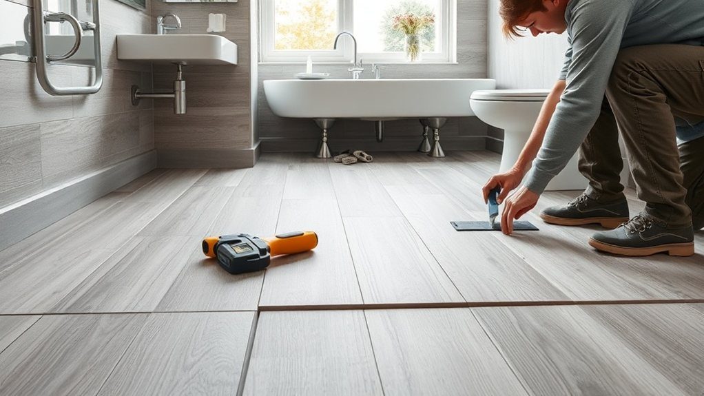 Bathroom Flooring Installation in Highbury